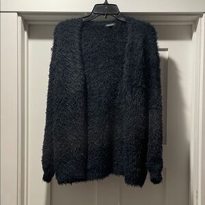 Wild Fable Black Fuzzy Cardigan - size medium